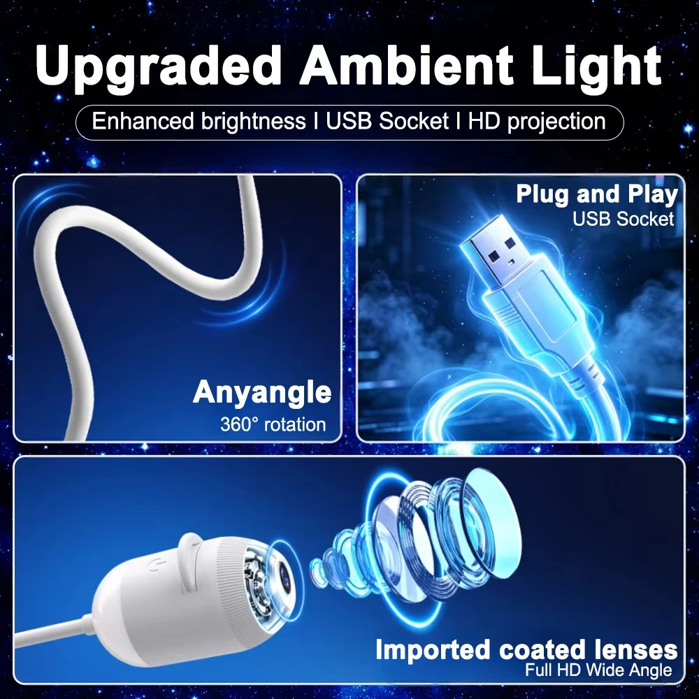 Galaxy Star Projector & Night Light-Multifunctional Imported Projector