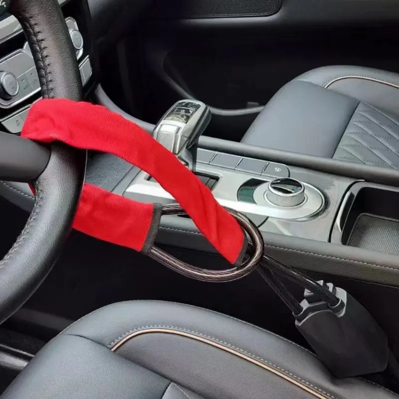Car Steering Wheel Seat Belt Anti-theft Lock