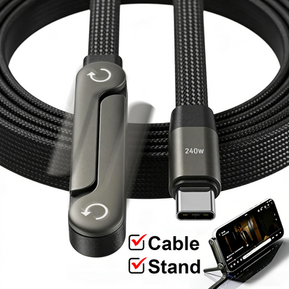 240W 2-in-1 C to C Ultra Fast Charging Cable-1.5 Meter
