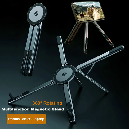 3-in-1 Magnetic Foldable Stand for Laptop,Tablet & Phone