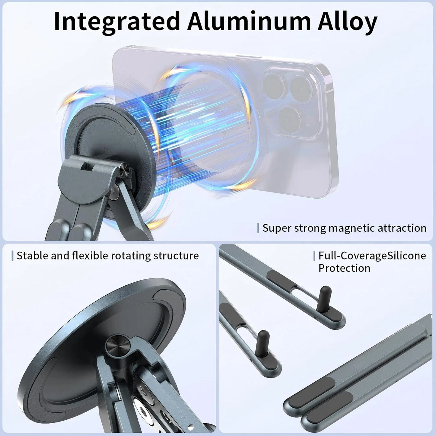 3-in-1 Magnetic Foldable Stand for Laptop,Tablet & Phone