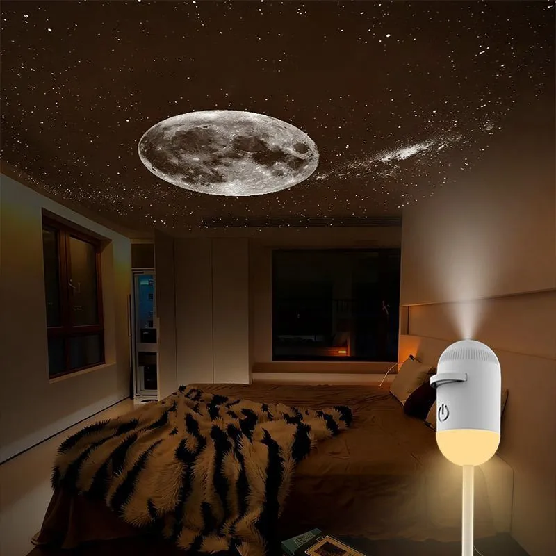 2-in-1 Mini Galaxy Star Projector & Night Light