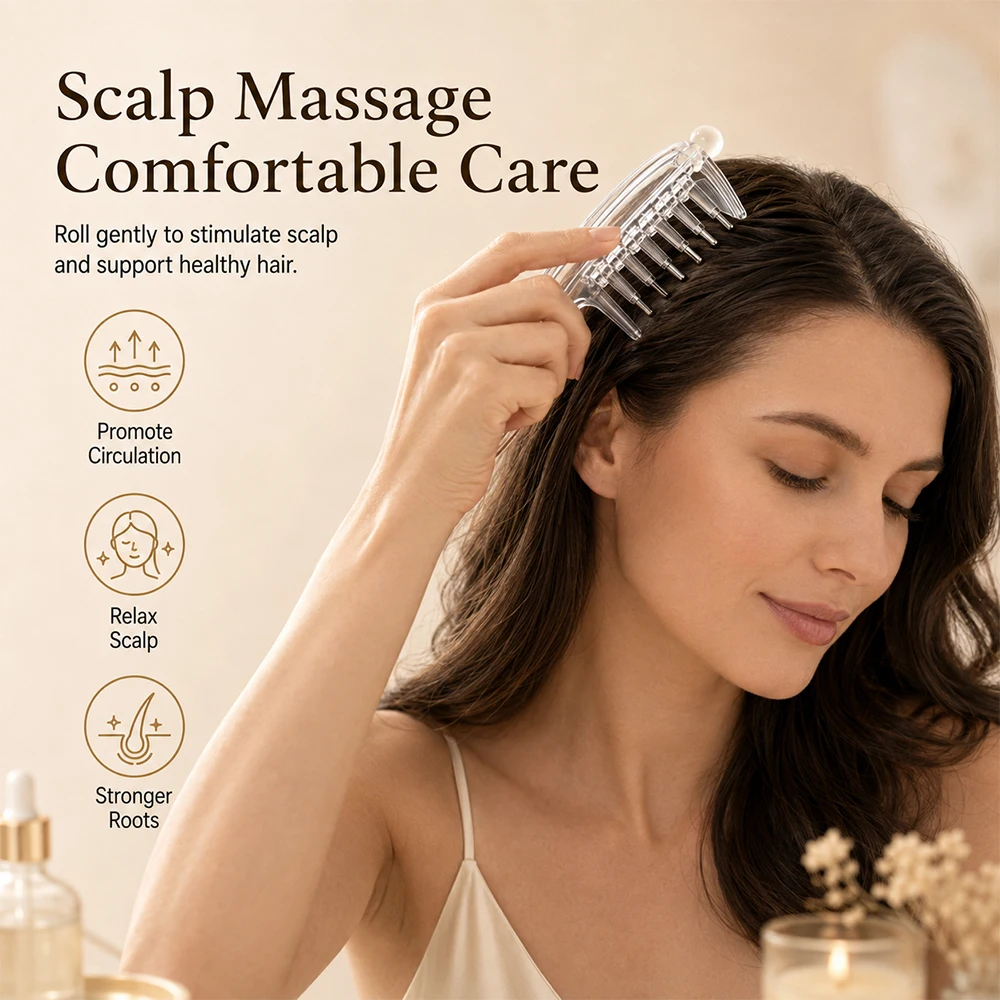 Portable Scalp Massage & Hair Oil Applicator Comb