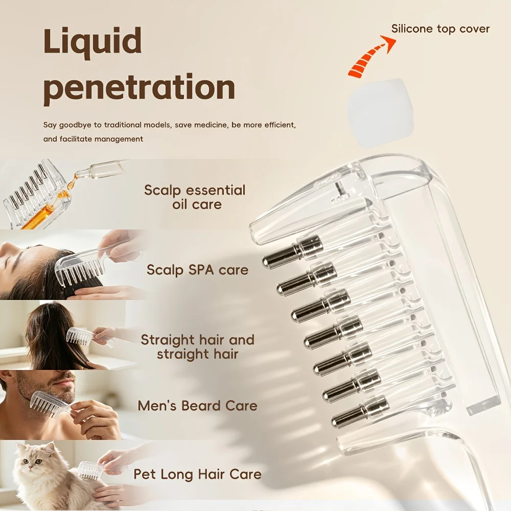 Portable Scalp Massage & Hair Oil Applicator Comb
