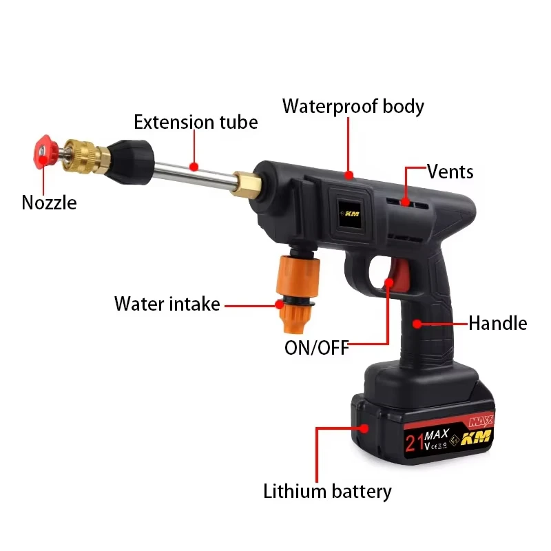 High Pressure  Car & Solar Wash Gun
