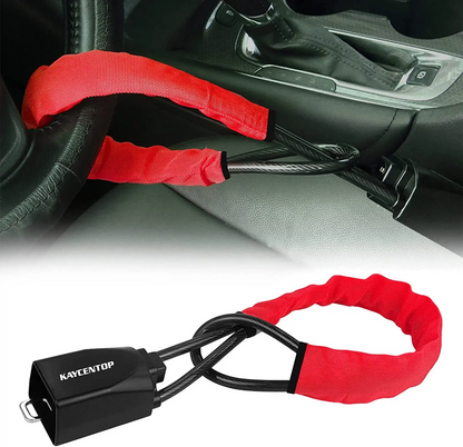 Car Steering Wheel Seat Belt Anti-theft Lock